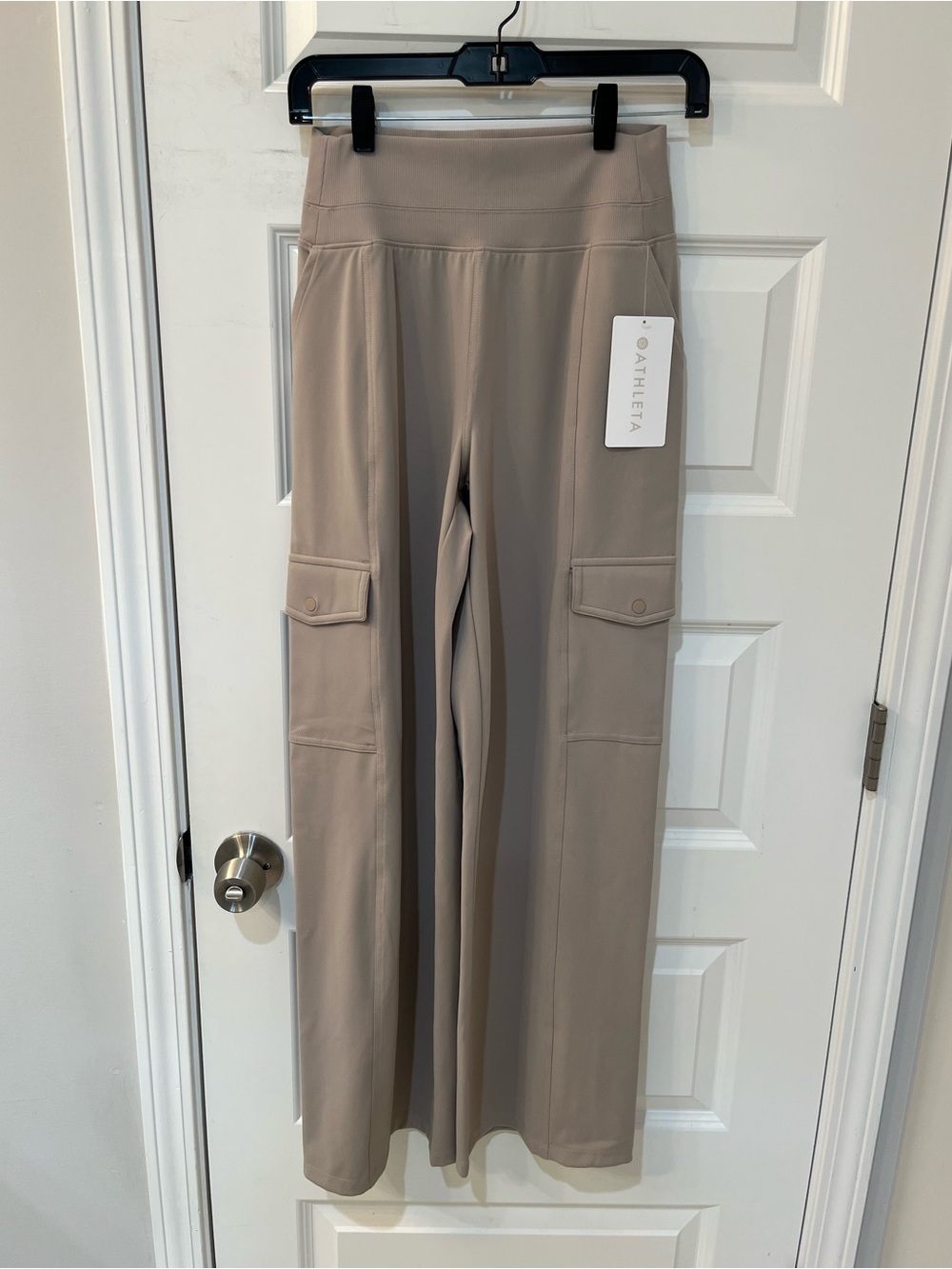 NWT! Athleta Venice Cargo Wide Leg Pant High Rise Taupe Sz.XS Casual Travel $119 - Picture 6 of 11